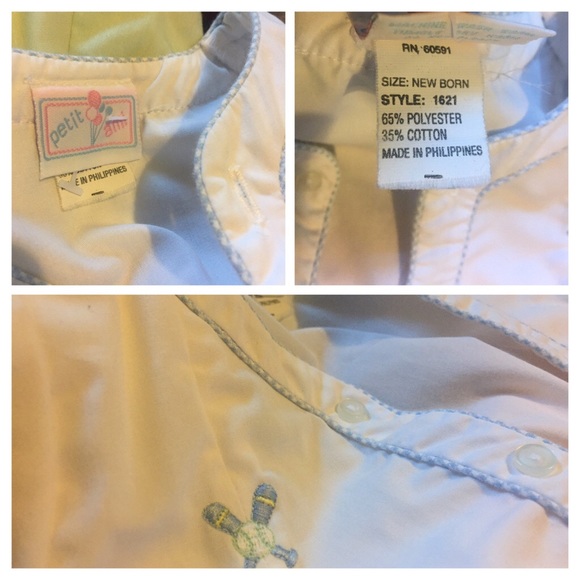 S🔴LD Imported PetitAmi White Bubble Romper - Picture 5 of 8